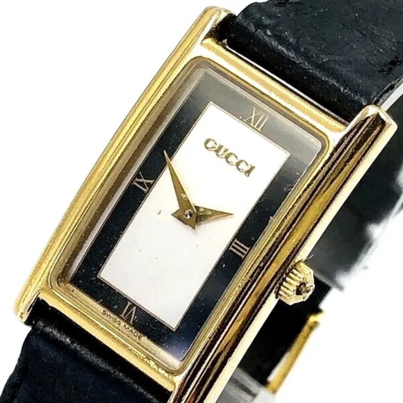 GUCCI Women's 2600L Quartz Watch St.Steel Gold Plated - Picture 1 of 16